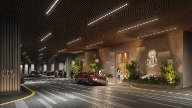 One by MSN Apartment elegant basement parking by MSN Realty located at Neopolis, Kokapet, Hyderabad Telangana